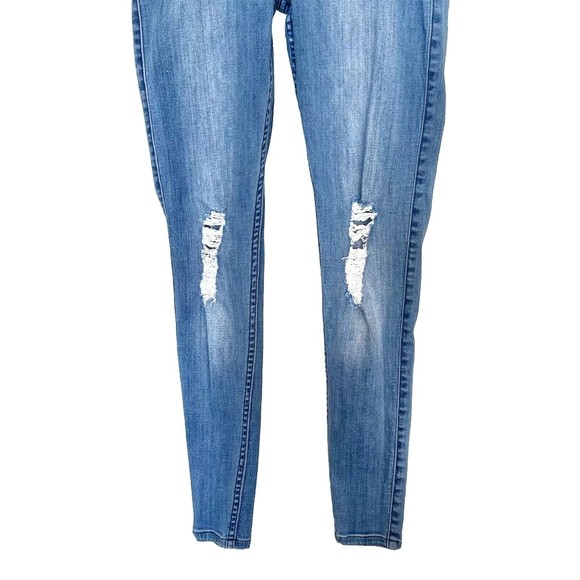 Blackheart Jegging Jeans Skinny Womens Size 3 Hot Topic Destroyed Distressed - Picture 5 of 12
